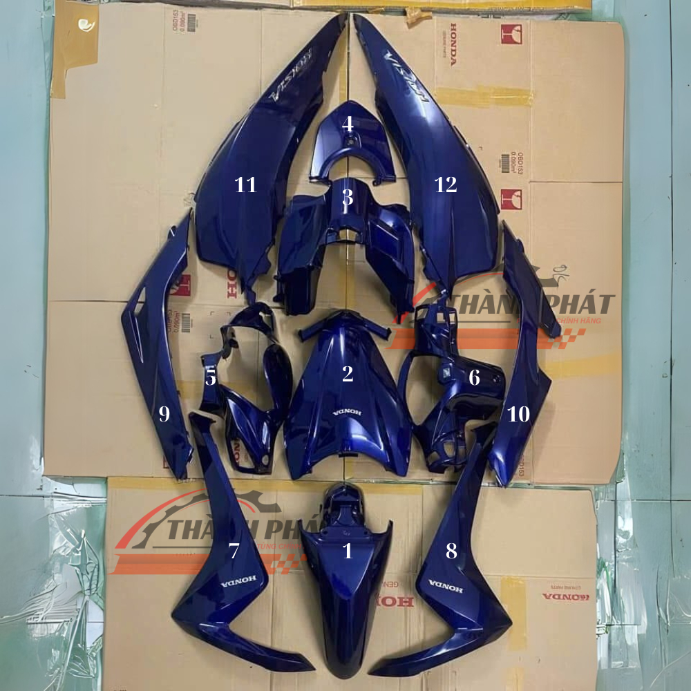 Dàn Áo Vision Xanh Mực Đời 2015-2020 Zin Hãng