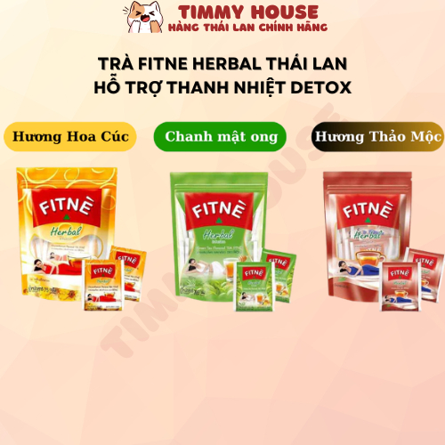 Trà Fitne Thái Lan, Trà Túi Lọc Fitne Thanh Lọc Cơ Thể , Detox, Hỗ Trợ Thanh Nhiệt Túi 30, 40 Gói