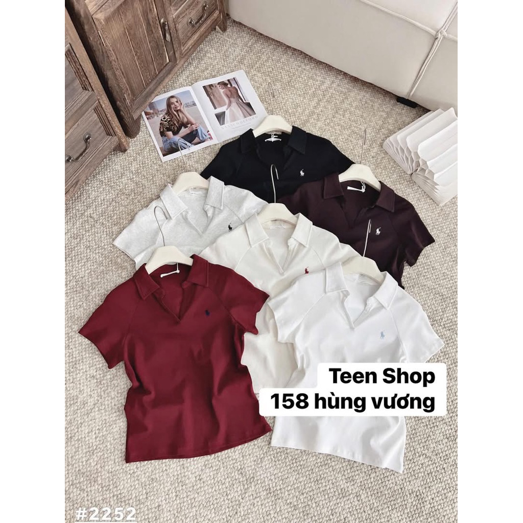 áo plo thêu ngựa Qc