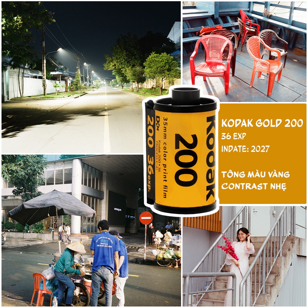 [HOẢ TỐC] KODAK GOLD 200 - Film 35mm 1 cuộn Film - 36exp Date xa- NOBOX