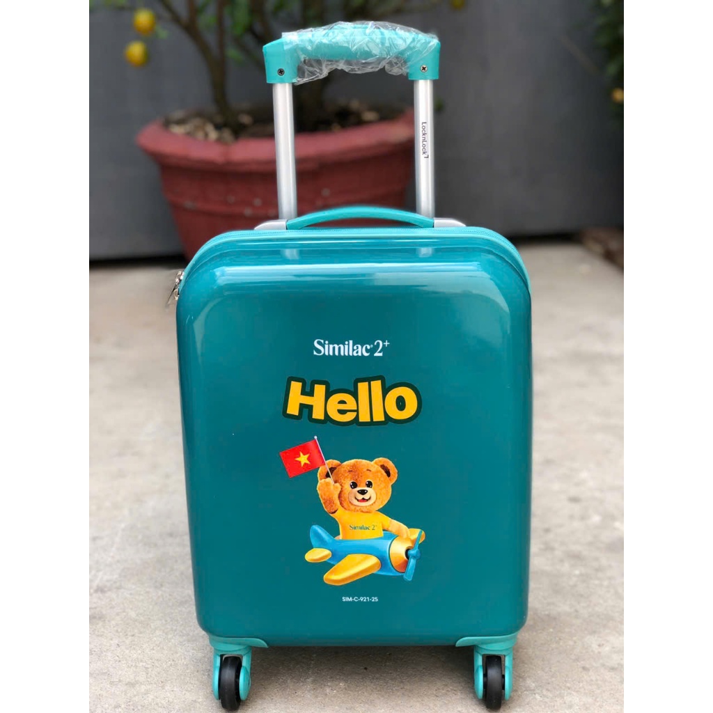 VALI TRẺ EM LOCKNLOCK 16INCH – XANH NGỌC ĐẬM (HKM SIMILAC)