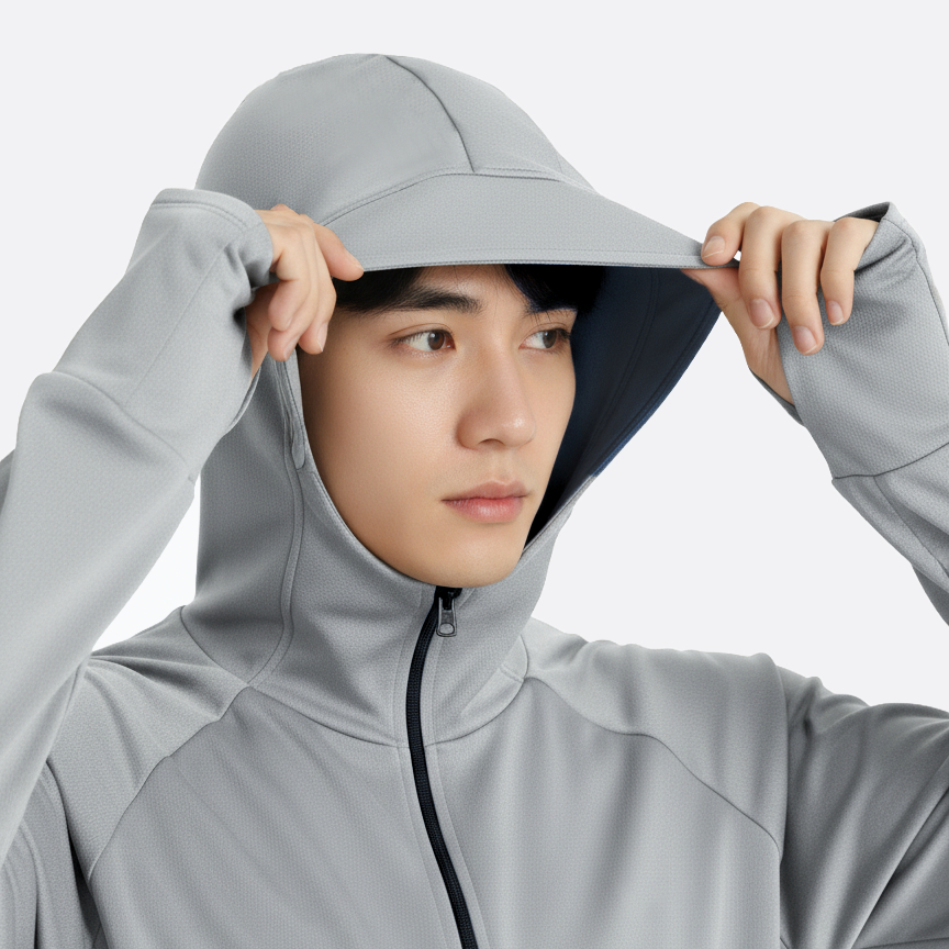 Áo chống nắng đa năng Unisex 2 lớp TOKYOLIFE có mũ trùm kín mặt chống tia UV vải thoáng khí 40005564 | BigBuy360 - bigbuy360.vn
