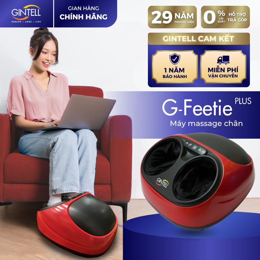 Máy Massage Chân GINTELL G-Feetie Plus | 12 Tháng Bảo Hành Chính Hãng