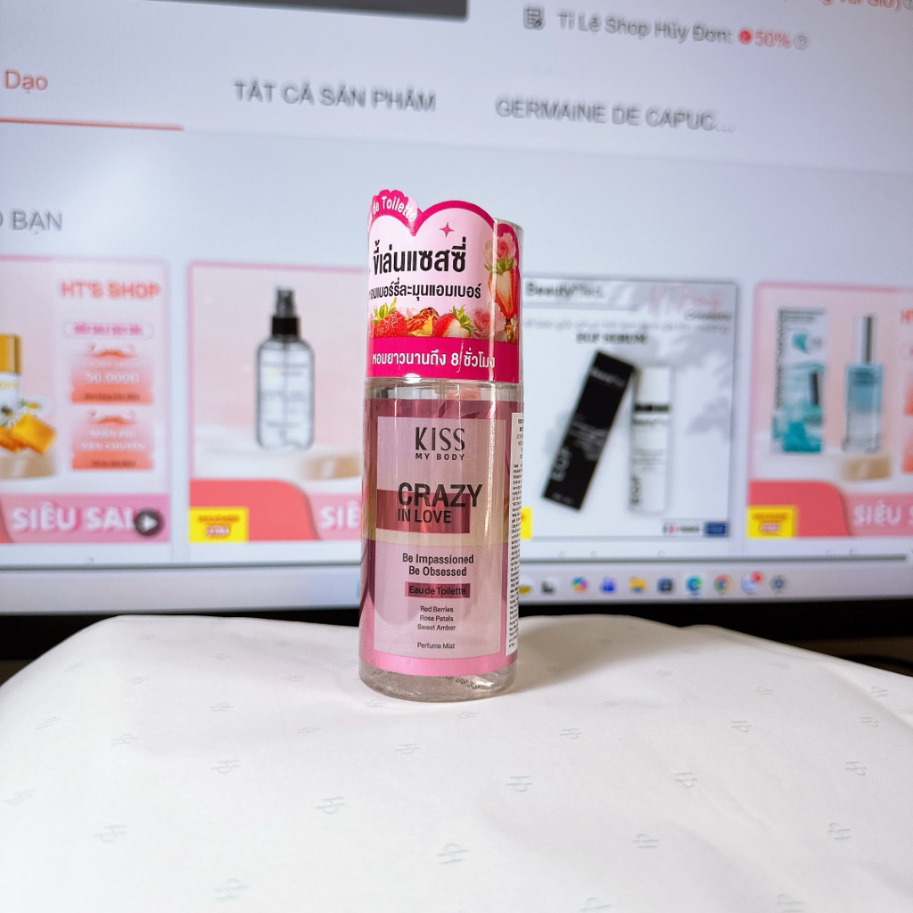 Xịt Thơm Toàn Thân Kiss My Body Crazy In Love 88ml