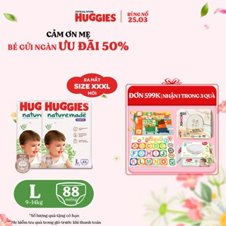 Combo 2 Tã Quần Huggies Platinum Nature Made L44