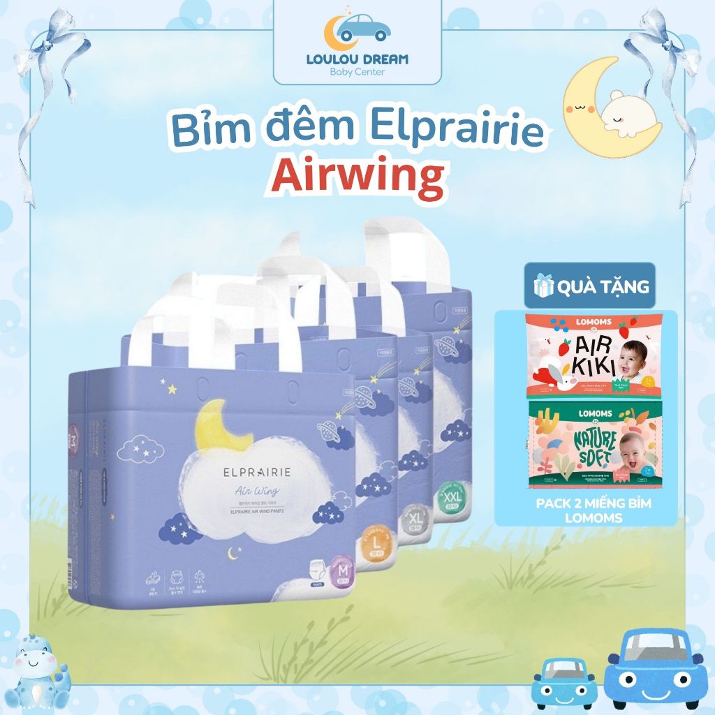 Bỉm tã quần ELPRAIRIE Air Wing Hàn Quốc cho bé