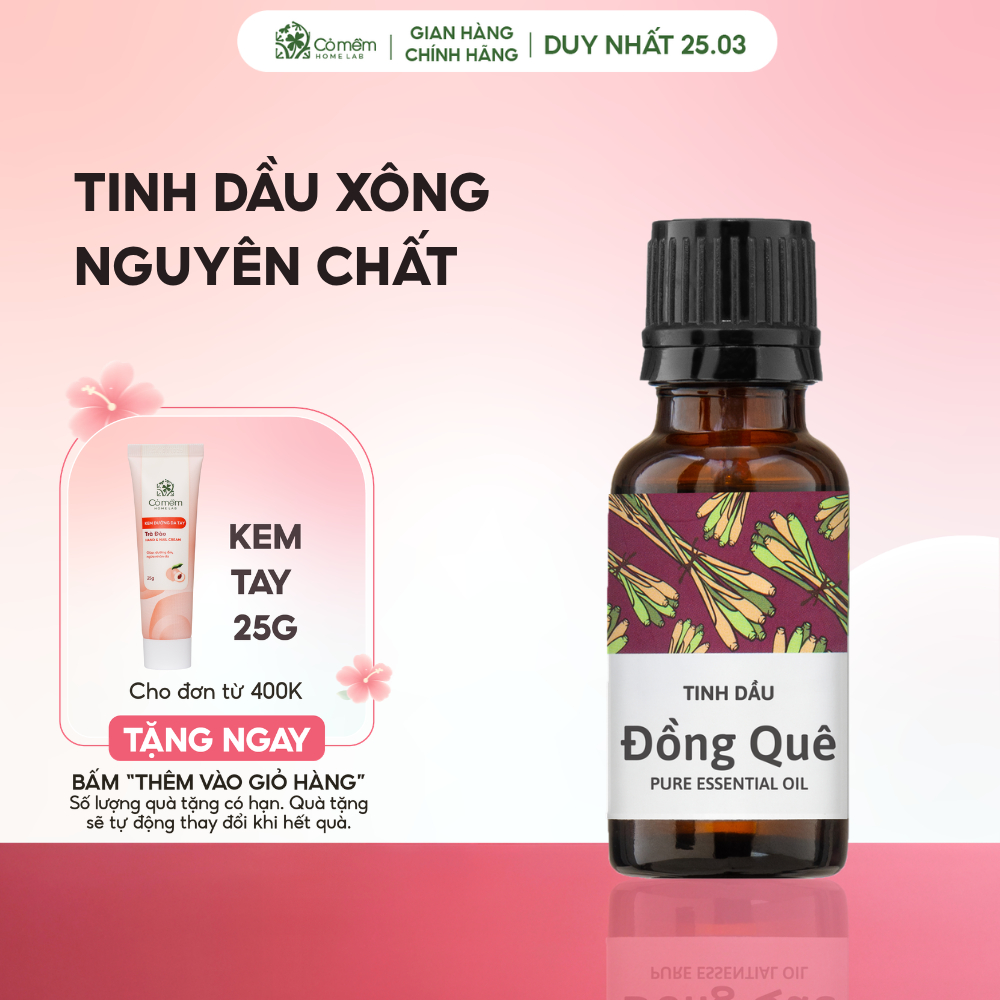 Tinh Dầu Xông Phòng Thiên Nhiên Nguyên Chất Cỏ Mềm 20ml