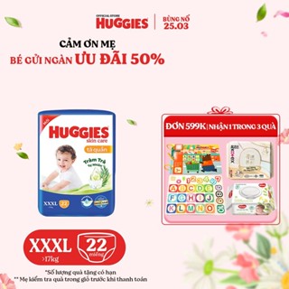 Tã quần Huggies Skincare Jumbo XXXL22+6
