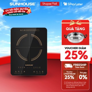 Bếp từ đơn Sunhouse SHD6803 - Công suất 2000W - Bảo hành 12 tháng - 8 chế độ nấu - Nút bấm điện tử