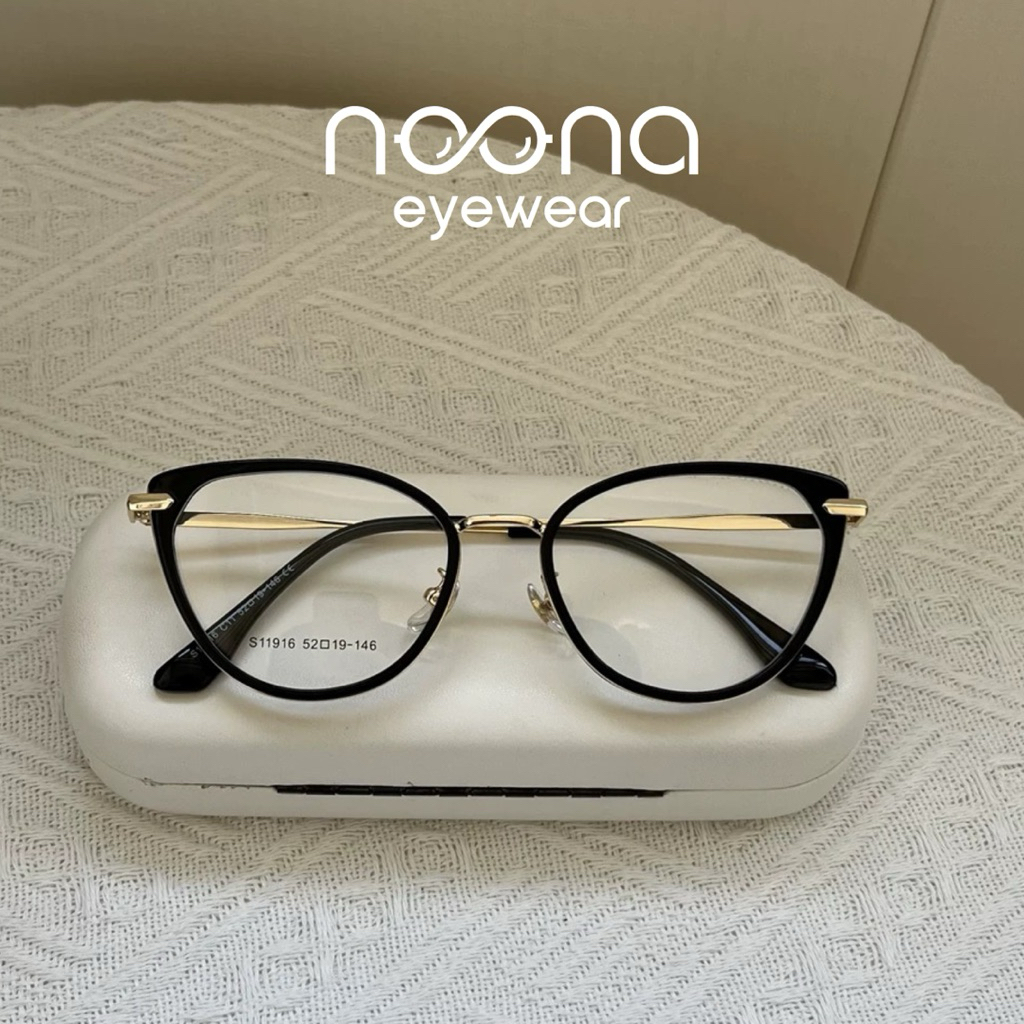 Kính Mắt Mèo Phối Gọng Kim Loại Cao Cấp Form Vừa Cứng Cáp - S11916 - [ Hàng Loại 1]