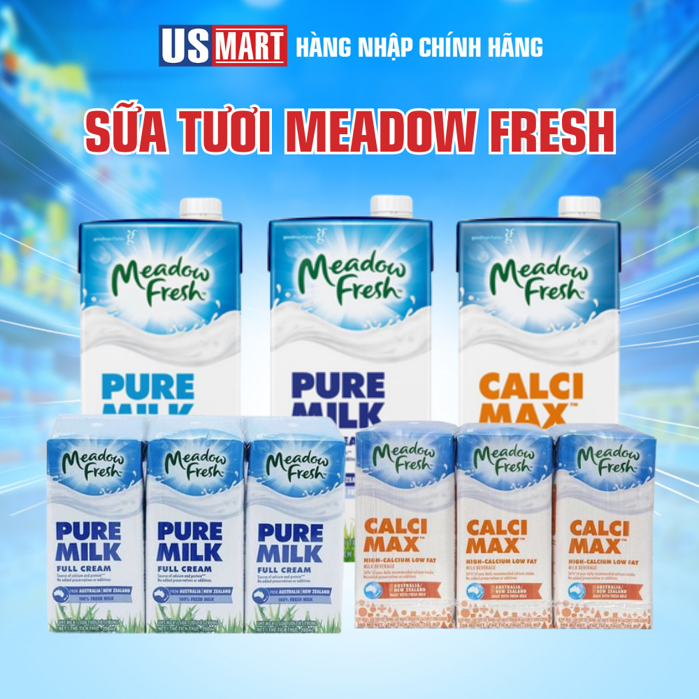 Sữa Tươi Tiệt Trùng Meadow Fresh Nhiều Vị