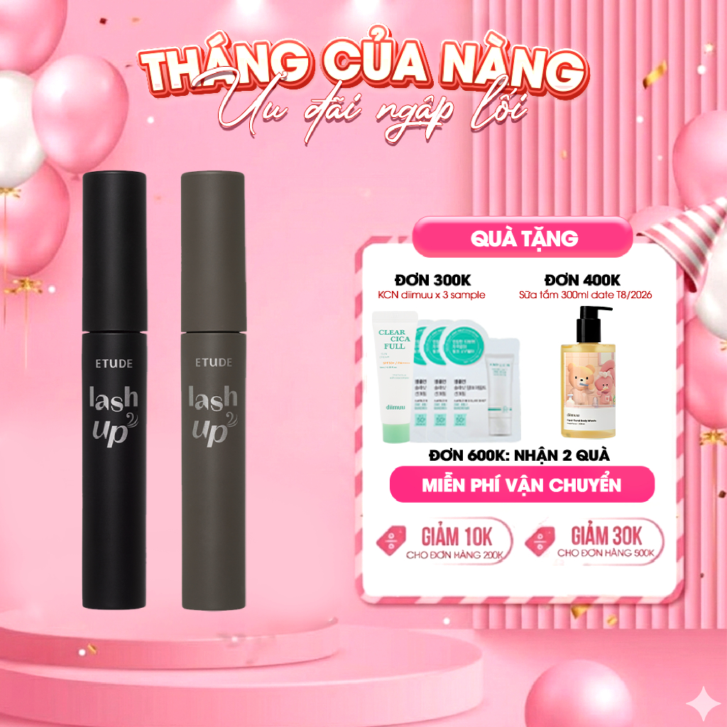 Mascara chuốt mi uốn cong lâu trôi - ETUDE Lash-up Comb Mascara