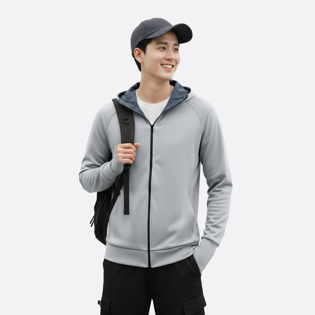 Áo chống nắng đa năng Unisex 2 lớp TOKYOLIFE có mũ trùm kín mặt chống tia UV vải thoáng khí 40005564 | BigBuy360 - bigbuy360.vn