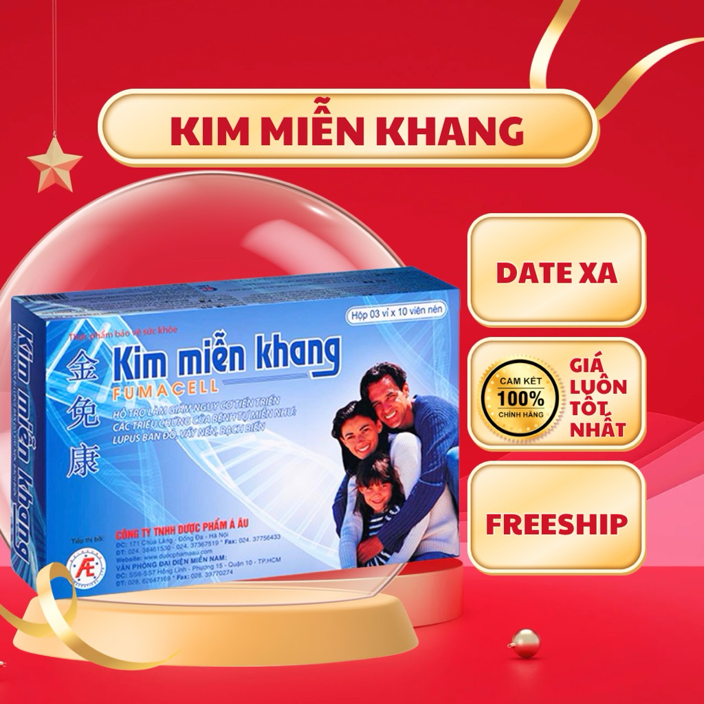 (CHÍNH HÃNG) Kim Miễn Khang - Hỗ Trợ Vẩy Nến , Lupus Ban Đỏ