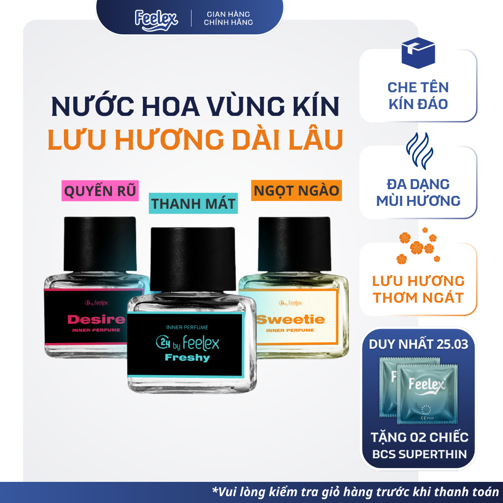Nước hoa C24 by Feelex nhiều mùi hương quyến rũ và ngọt ngào - Lọ 5ml