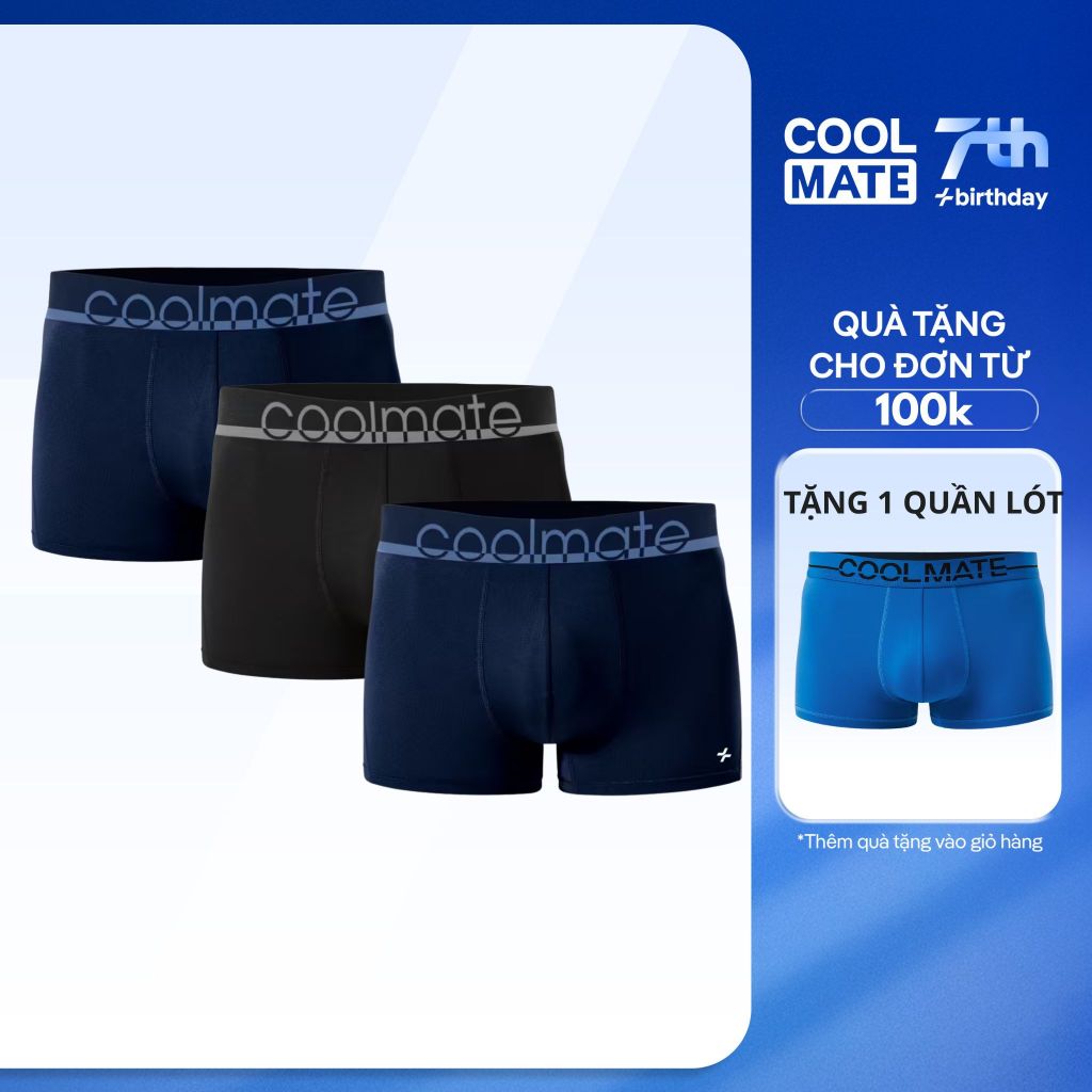 [Mua 3 tặng 1] Combo 3 Quần Lót Nam Trunk AirMesh Coolmate II Coolmate outlet