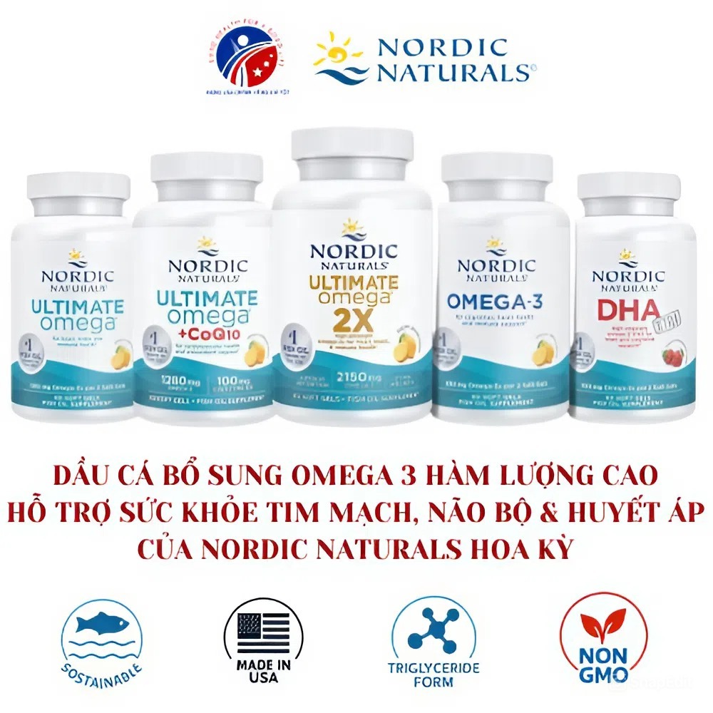 Dầu Cá Omega 3 Nordic Naturals Ultimate Omega 2X Lemon Flavour - Hỗ Trợ Sức Khỏe Tim Mạch & Não Bộ