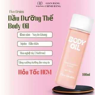 Dầu Dưỡng Thể Five Grains Body Oil Dưỡng Ẩm - 100ml , tăng cường dưỡng sáng da