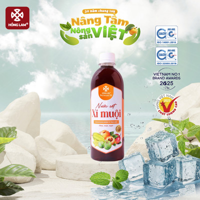 Nước cốt xí muội Hồng Lam chai (500ml). Có vị chua ngọt