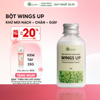Bột Khử Mùi Wings Up Khử Mùi Hôi Chân Hôi Nách Giày KIếm Soát Mồ Hôi Hôi Cỏ Mềm 25g