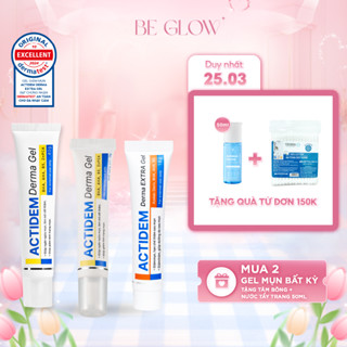 [25.3 MUA 2 GEL MỤN BẤT KỲ TẶNG TĂM BÔNG + NTT 50ML] Gel giảm mụn ACTIDEM Derma Gel 18gr / 40gr - Be Glow Beauty