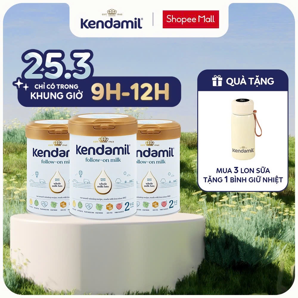 Sữa Công Thức Nguyên Kem Kendamil Classic Số 2 (800g)