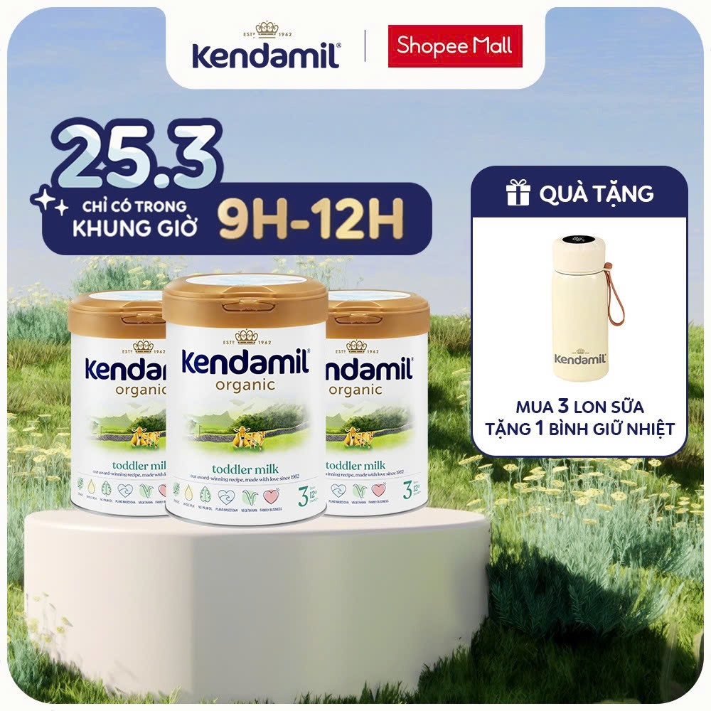 Sữa Công Thức Hữu Cơ Kendamil Organic chứa HMOs Số 3 (800g)