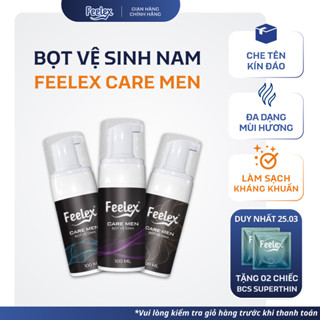 Combo 2 lọ Bọt vệ sinh nam giới Feelex Care Men dung dịch vệ sinh tạo bọt nhiều mùi hương 100ml