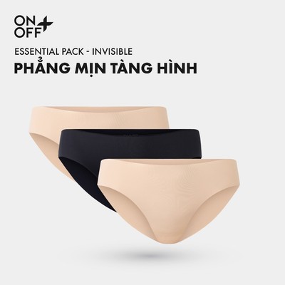 Combo 3 quần lót nữ bikini tàng hình invisible công nghệ Bonding hiện đại không vệt hằn trên da - ONOFF 16US26A025