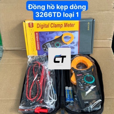 [LOẠI 1] Ampe Kìm Đồng Hồ Kẹp Vạn Năng 3266TD NJTY Cao Cấp Đo Tụ, Tần Số, Nhiệt Độ, Điện Trở, Điện Á