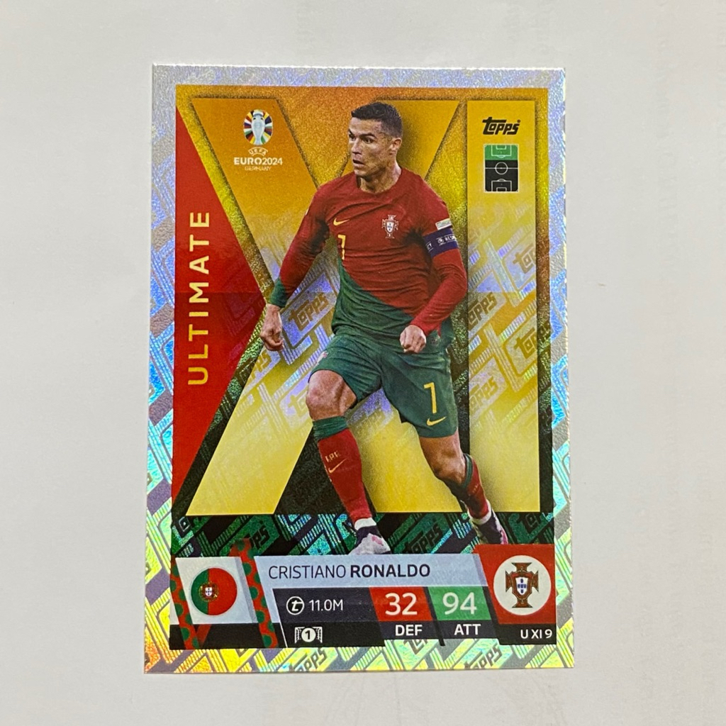 Thẻ Cầu Thủ CR7 Ronaldo Match Attax UEFA Euro 2024