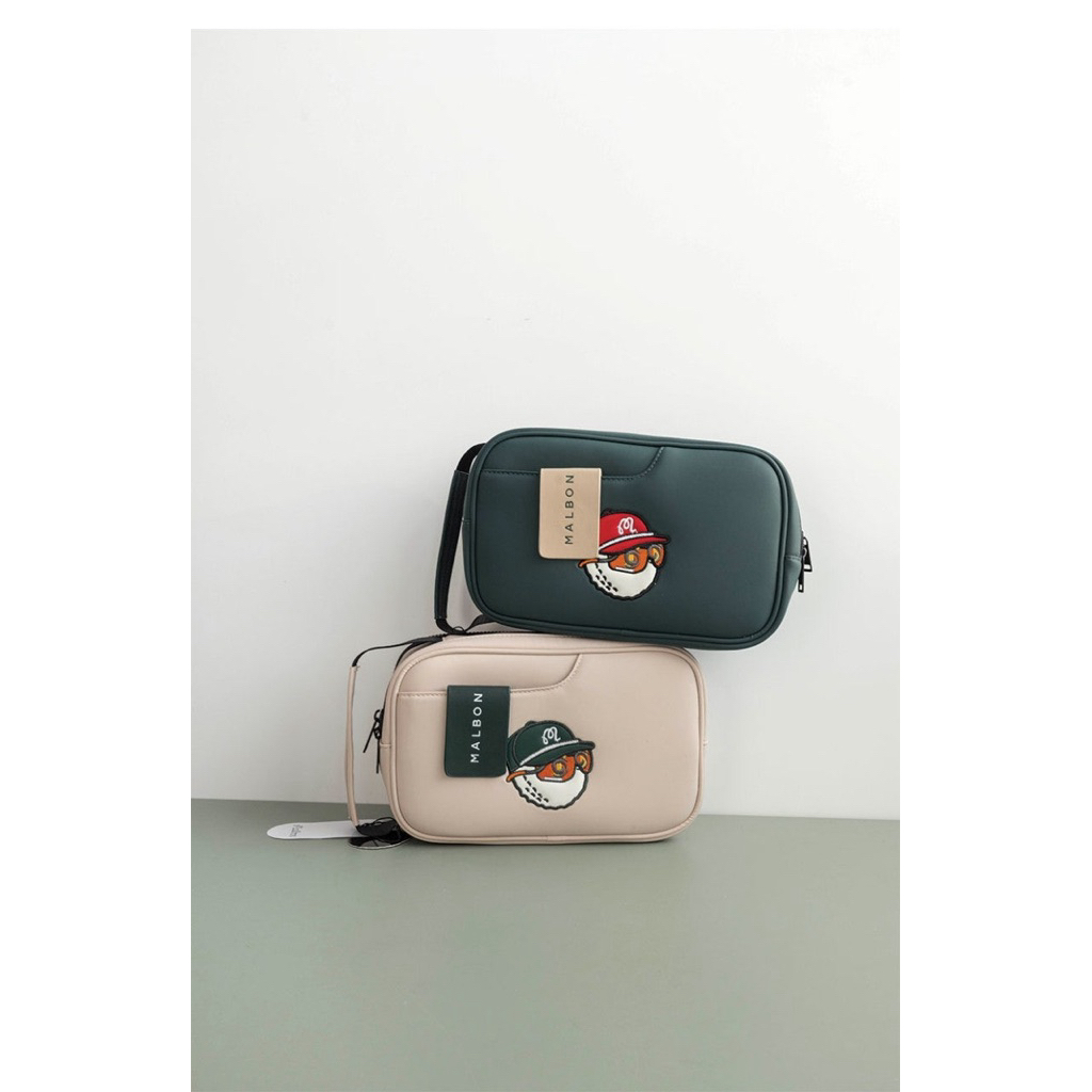 Túi Cầm Tay Malbon Golf Pouch / Clutch Bag Cao Cấp - Thiết Kế Retro, Chống Thấm Nước ( Malbon x Golf