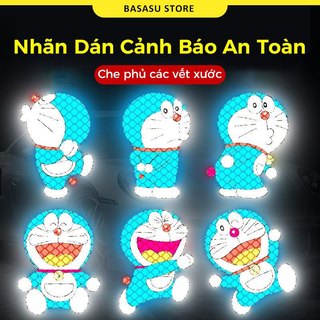 Bộ Miếng Dán Phản Quang Cảnh Báo An Toàn Cho Xe Hơi / Xe Máy - Tem Dán Xe Máy Ô Tô, Nổi Bật Ban Đêm Che phủ các vết xước