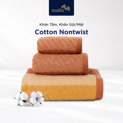 Khăn tắm, khăn gội/mặt Cotton Nontwist không xù siêu thấm hút nước, nhanh khô tiện lợi cho tập thể thao, quấn đầu ủ tóc