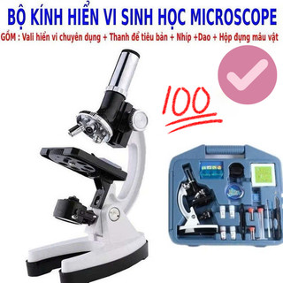 Kính Hiển Vi Trẻ Em 1200X – Bộ Thí Nghiệm STEM Quan Sát Tế Bào – Kính Hiển Vi Học Sinh Có Đèn LED Kính hiển vi sinh học