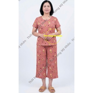 Đồ bộ mặc nhà thun lạnh thái lửng đẹp