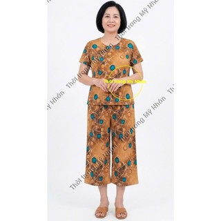Đồ bộ mặc nhà thun lạnh thái lửng đẹp