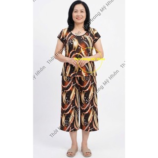 Đồ bộ mặc nhà thun lạnh thái lửng đẹp