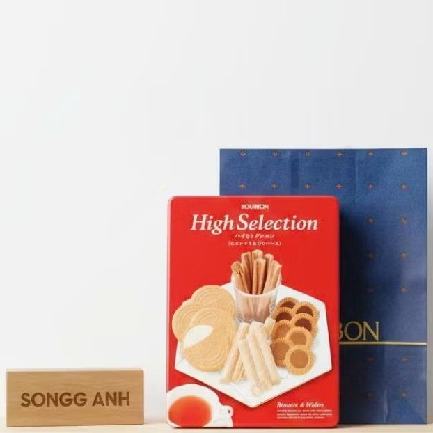 Bánh Quy Bourbon High Selection Nhật Bản Hộp Thiếc 376gr