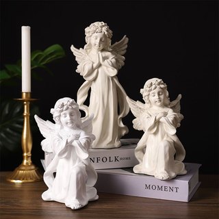 Tượng Thiên Thần Cầu Nguyện Resin Cao Cấp – Tượng Trang Trí Phòng Khách, Decor Nhà Cửa, Quà Tặng Ý Nghĩa