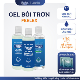 Gel bôi trơn quan hệ Feelex Lubricant ấm, lạnh, siêu trơn nhiều mùi hương - Lọ 50/250ml