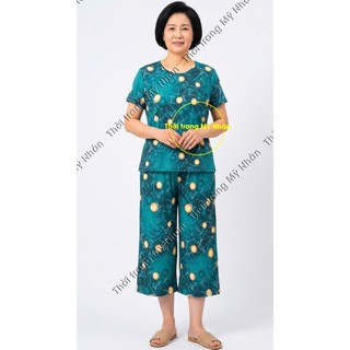 Đồ bộ mặc nhà thun lạnh thái lửng đẹp