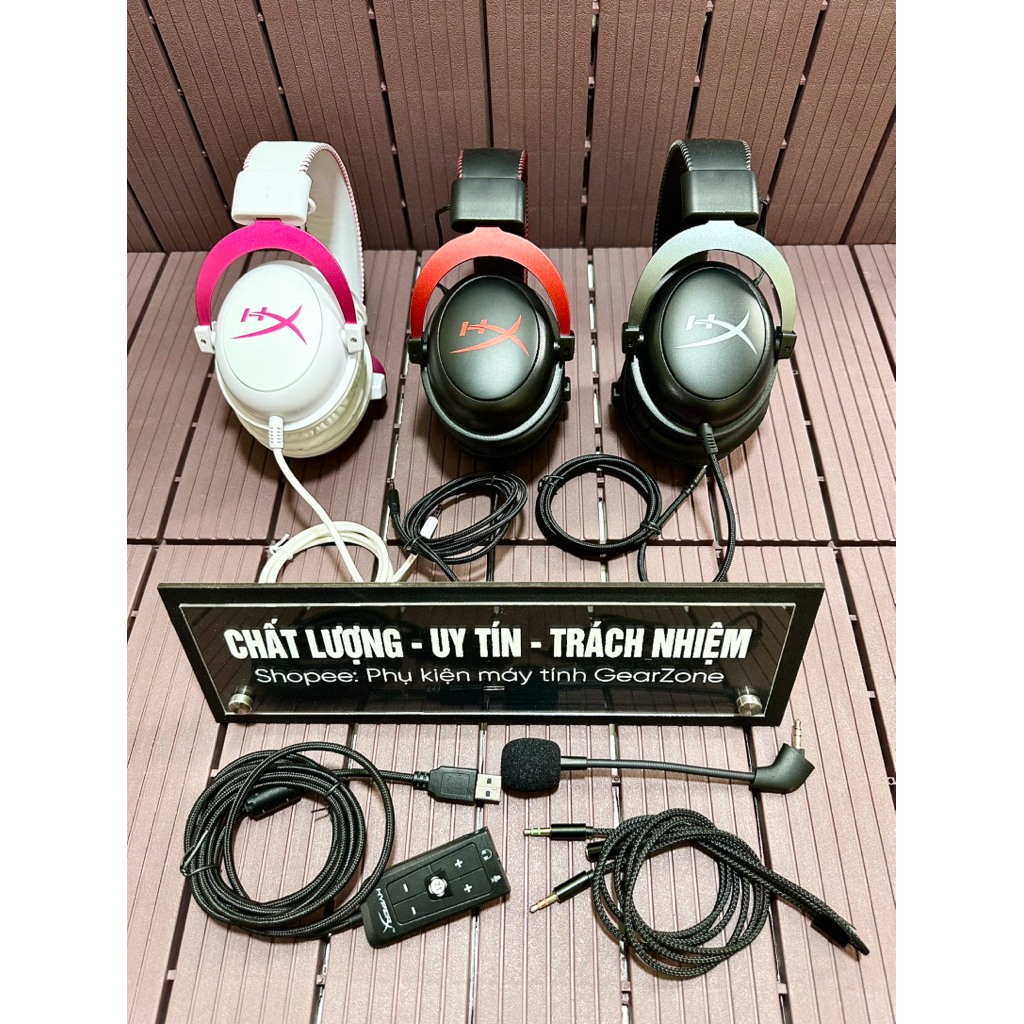 Tai nghe Gaming Hyperx Cloud 2 (cloud II) đẹp nobox (kèm soundcard) chuyên Gaming FPS