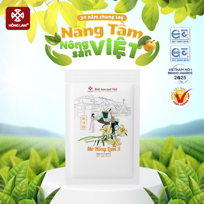 Ô mai (xí muội) mơ Hồng Lam 5 vị chua, cay, ngọt dẻo túi 60gram. Sản phẩm best seller của Hồng Lam