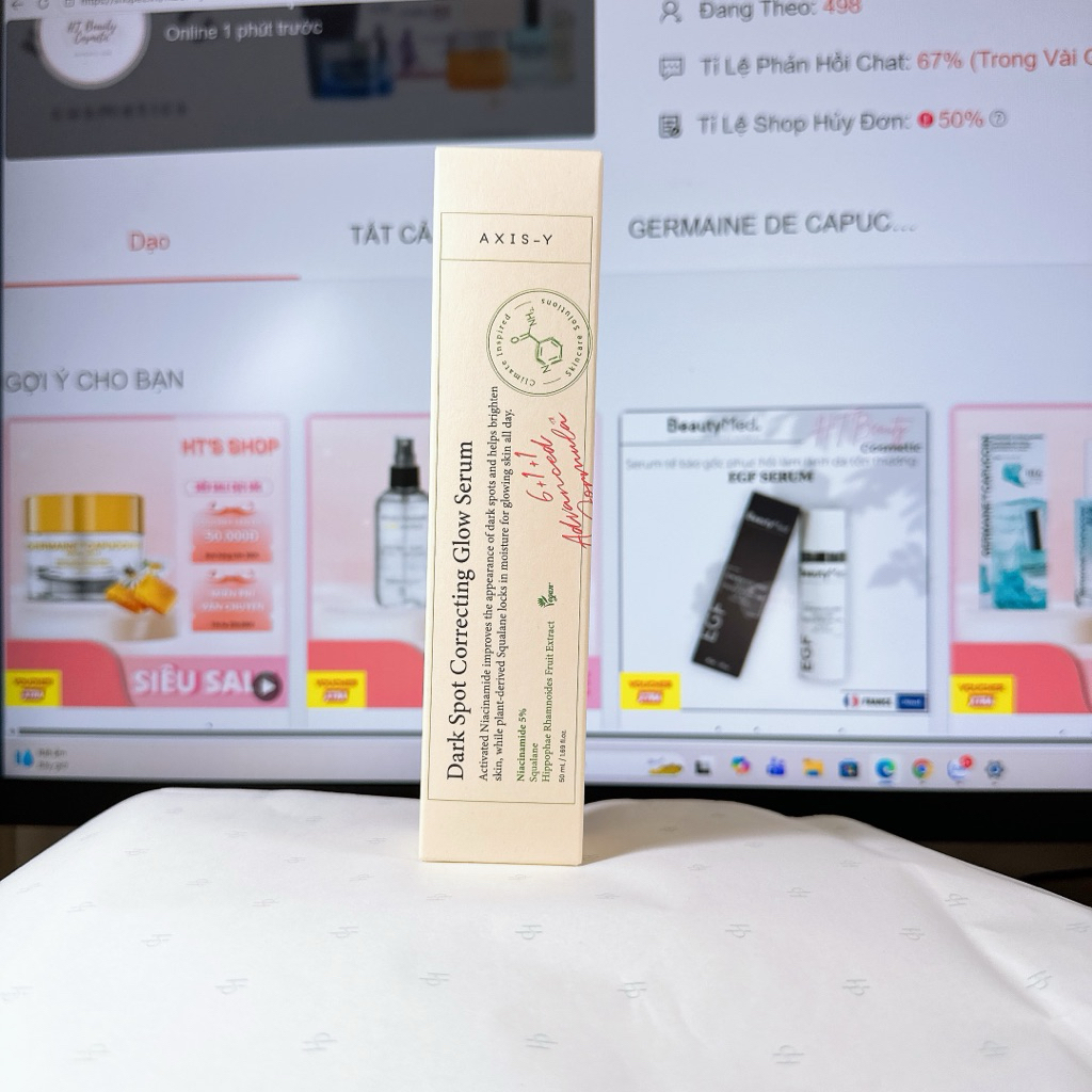 Serum Axis-Y Dưỡng Sáng & Giảm Thâm 50ml Dark Spot Correcting Glow Serum