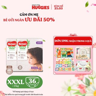 Combo 2 Tã Quần Huggies Platinum Nature Made XXXL28
