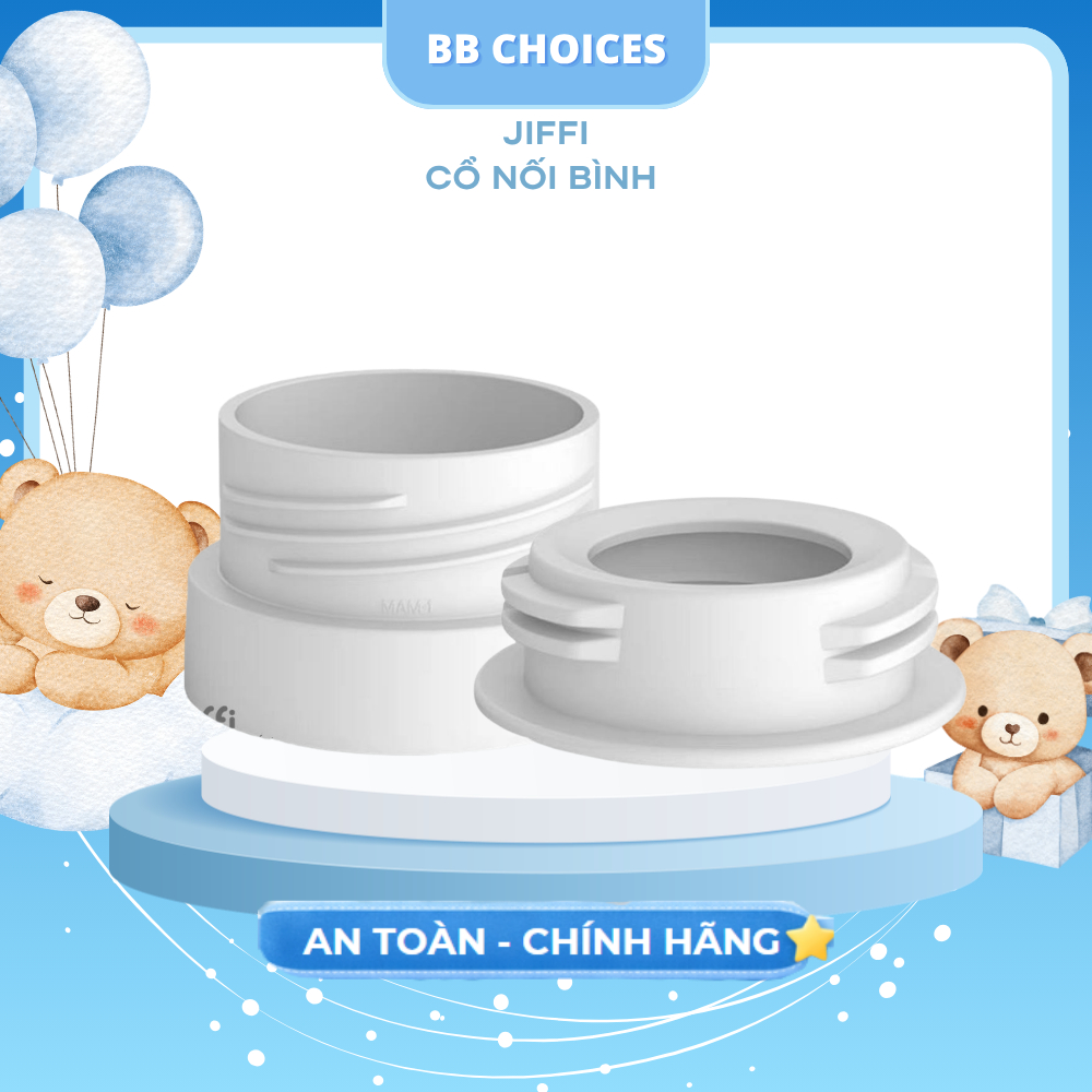 Cổ nối bình cho MÁY HÂM SỮA JIFFI [CHỈ DÙNG CHO MÁY HÂM SỮA JIFFI] - Chính hãng