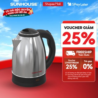 Ấm siêu tốc Inox 1.8L SUNHOUSE Happy Time HTD1021 - Hàng chính hãng - Bảo hành 12 tháng