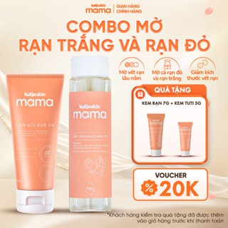[COMBO MỜ RẠN CẤP TỐC] Kem Rạn Da 50G + Dầu Rạn Da 125ML KUTIESKIN MAMA Mờ Rạn Đỏ Và Rạn Trắng KT06