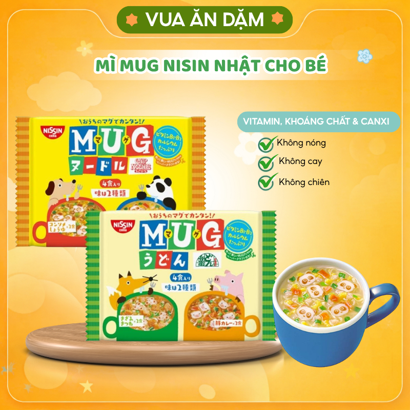 Mì Mug Nisin Nhật cho bé từ 1 tuổi (08/2026)